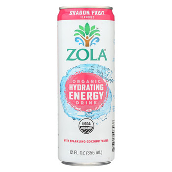 Zola - Organic Hydrating Energy Drink - Dragon Fruit - Case of 12 - 12 fl oz. Zola - Organic Hydrating Energy Drink - Dragon Fruit - Case of 12 - 12 fl oz.