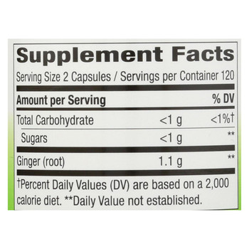 Nature's Way - Ginger Root - 240 Veg. Capsules