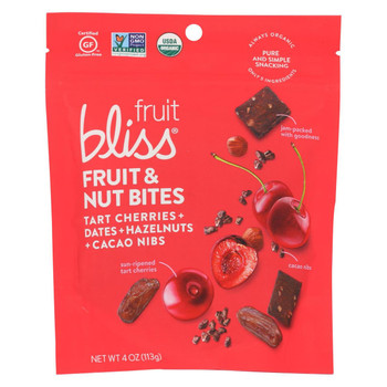Fruit Bliss - Organic Fruit and Nut Bites - Tart Cherry - Case of 6 - 4 oz. Fruit Bliss - Organic Fruit and Nut Bites - Tart Cherry - Case of 6 - 4 oz.