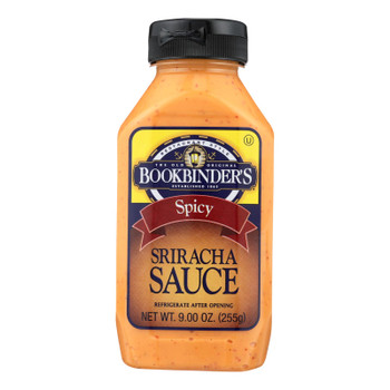 Bookbinder's - Sauce Sriracha Spicy - CS of 9-9 OZ Bookbinder's - Sauce Sriracha Spicy - CS of 9-9 OZ