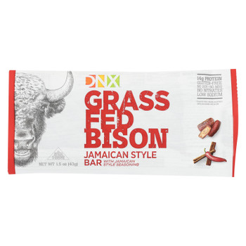 DNX - Grass Fed Bison Bar - Jamaican Style - Case of 12 - 1.5 oz. DNX - Grass Fed Bison Bar - Jamaican Style - Case of 12 - 1.5 oz.