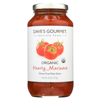 Dave's Gourmet - Organic Pasta Sauce - Hearty Marinara - Case of 6 - 25.5 oz.