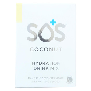 SOS Hydration - Drink Mix - Coconut - Case of 5 - 10/0.16 oz.