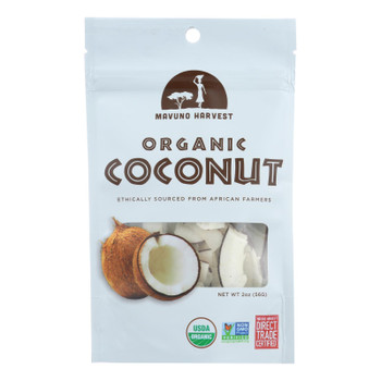 Mavuno Harvest - Organic Dried Fruit - Dried Coconut - Case of 6 - 2 oz.