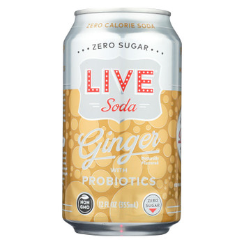 Live Soda - Soda Ginger Probiotic - Case of 4-6/12 fl oz. Live Soda - Soda Ginger Probiotic - Case of 4-6/12 fl oz.