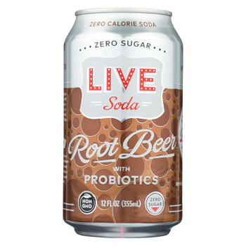 Live Soda - Soda Root Beer Probiotic - Case of 4-6/24 fl oz. Live Soda - Soda Root Beer Probiotic - Case of 4-6/24 fl oz.