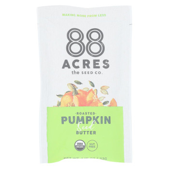 88 Acres - Seed Butter - Organic Pumpkin - Case of 10 - 1.16 oz.