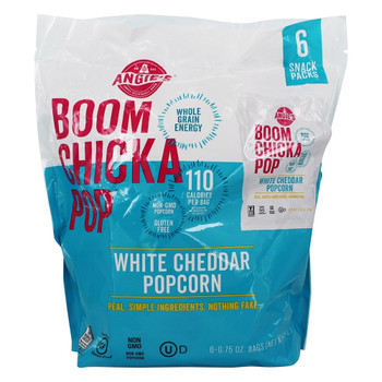Angie's Kettle Corn - Popcorn - Boom Chicka Pop White Cheddar - Case of 4 - 6/.75 oz. Angie's Kettle Corn - Popcorn - Boom Chicka Pop White Cheddar - Case of 4 - 6/.75 oz.