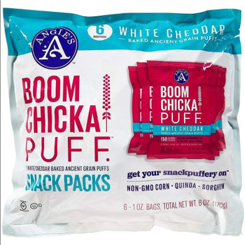 Angie's Kettle Corn - Puffs - White Cheddar - Case of 4 - 6/1 oz. Angie's Kettle Corn - Puffs - White Cheddar - Case of 4 - 6/1 oz.