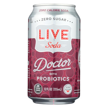 Live Soda - Soda Doctor Probiotic - Case of 4-6/12 fl oz.