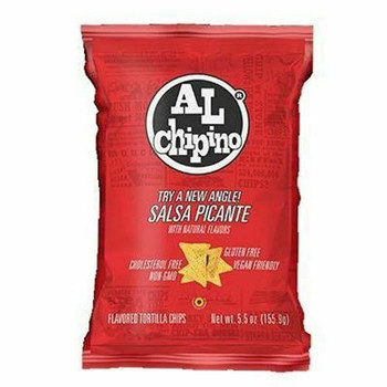 Al Chipino - Flavored Tortilla Chips - Salsa Picante - Case of 12 - 5.5 oz.