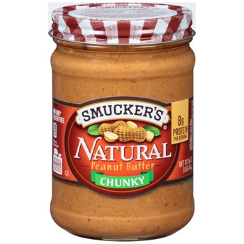 Smuckers - Peanut Butter Natural Chunky - Case of 12 - 16 OZ