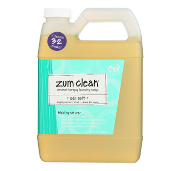 Zum Clean Sea Salt Aromatherapy Laundry Soap - Case of 8 - 32 FZ Zum Clean Sea Salt Aromatherapy Laundry Soap - Case of 8 - 32 FZ