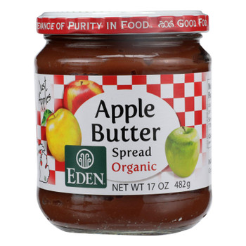 Eden Foods Organic Apple Butter Spread  - Case of 12 - 17 OZ Eden Foods Organic Apple Butter Spread  - Case of 12 - 17 OZ