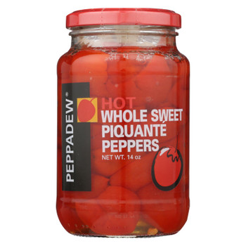 Peppadew Hot Whole Sweet Piquante Peppers  - Case of 12 - 14 OZ