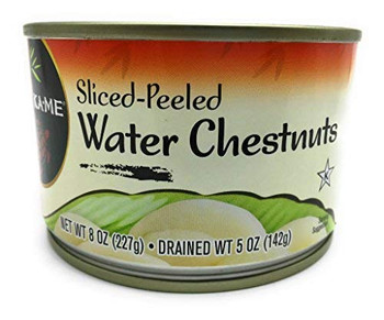 Ka'Me Ka-Me Sliced-Peeled Water Chestnuts - Case of 24 - 8 OZ