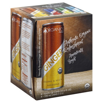 Organics By Red Bull - Bev Ginger Ale - Case of 6 - 4/8.4 FZ Organics By Red Bull - Bev Ginger Ale - Case of 6 - 4/8.4 FZ
