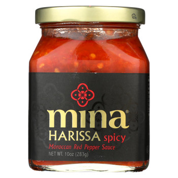 Mina's Harissa Spicy Moroccan Red Pepper Sauce  - Case of 12 - 10 FZ Mina's Harissa Spicy Moroccan Red Pepper Sauce  - Case of 12 - 10 FZ