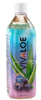Vivaloe - Bev Aloe Blue Berry - Case of 12 - 16.9 FZ