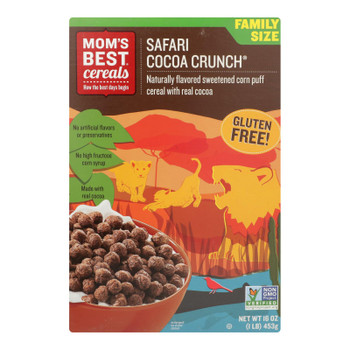 Mom's Best Naturals - Cereal Safari Cocoa Crunch - Case of 10 - 16 OZ