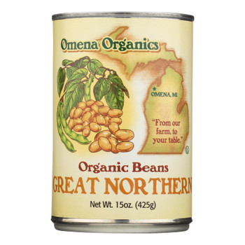 Omena Organics Great Northern Organic Beans Great Northern - Case of 12 - 15 OZ Omena Organics Great Northern Organic Beans Great Northern - Case of 12 - 15 OZ