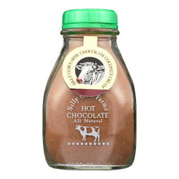 Silly Cow Farms Chocolate Coconut Cream Hot Chocolate Mix  - Case of 6 - 16.9 OZ