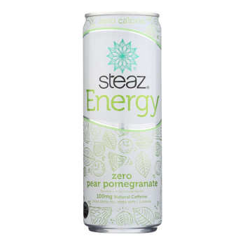 Steaz - Energy Zero Pear Pmgrn - Case of 12 - 12 FZ Steaz - Energy Zero Pear Pmgrn - Case of 12 - 12 FZ