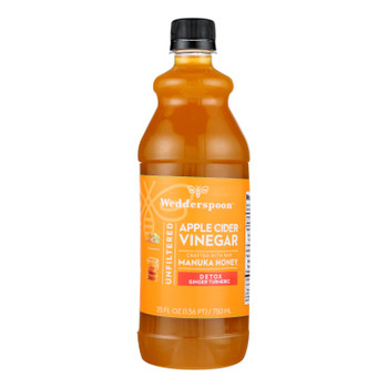 Wedderspoon - Acv Honey Dtx Ginger Trmrc - Case of 6 - 25 FZ Wedderspoon - Acv Honey Dtx Ginger Trmrc - Case of 6 - 25 FZ