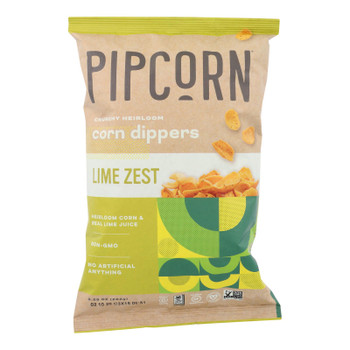 Pipcorn - Chps Corn Dpprs Lime Zest - Case of 12 - 9.25 OZ Pipcorn - Chps Corn Dpprs Lime Zest - Case of 12 - 9.25 OZ
