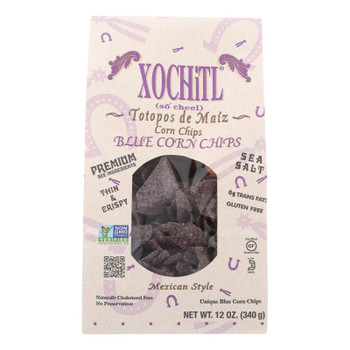 Xochitl Blue Corn Chips  - Case of 10 - 12 OZ Xochitl Blue Corn Chips  - Case of 10 - 12 OZ