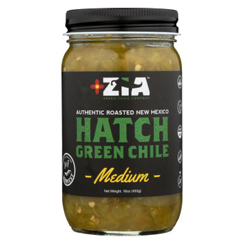 Zia Green Chile Company - Green Chile Medium Hatch - Case of 6 - 16 OZ Zia Green Chile Company - Green Chile Medium Hatch - Case of 6 - 16 OZ