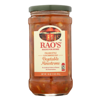 Rao's Specialty Food - Soup Veg Minestrone - Case of 6 - 16 OZ