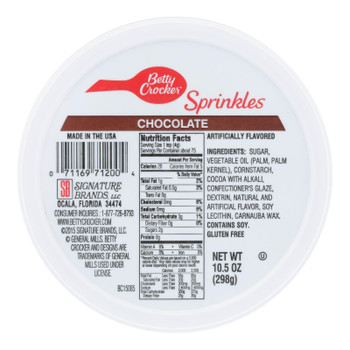 Betty Crocker Sprinkles - Case of 12 - 10.5 OZ