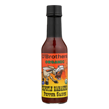 O'Brothers Hot Sauce Organic Pepper Sauce - Case of 12 - 5 FZ O'Brothers Hot Sauce Organic Pepper Sauce - Case of 12 - 5 FZ
