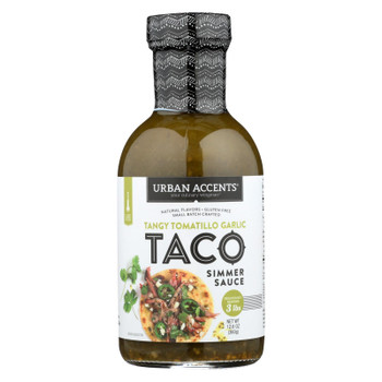 Urban Accents Tangy Tomatillo Garlic Taco Sauce  - Case of 6 - 12.6 OZ