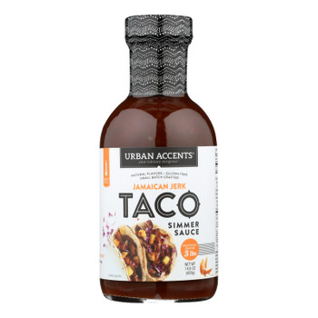 Urban Accents Jamaican Jerk Taco Sauce  - Case of 6 - 14.8 OZ Urban Accents Jamaican Jerk Taco Sauce  - Case of 6 - 14.8 OZ