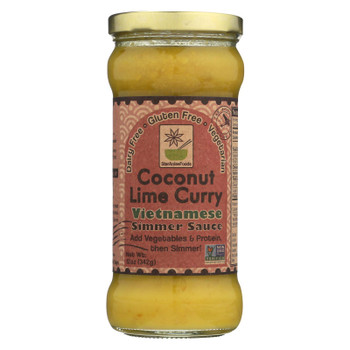 Star Anise Foods Coconut Lime Curry Vietnamese Simmer Sauce - Case of 6 - 12 OZ