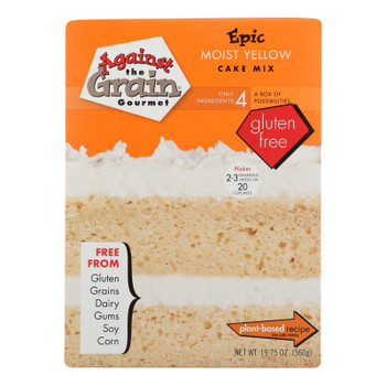 Against The Grain Gourmet Epic Moist Yellow Cake Mix - Case of 6 - 19.75 OZ Against The Grain Gourmet Epic Moist Yellow Cake Mix - Case of 6 - 19.75 OZ