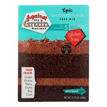 Against The Grain Gourmet® Epic Chocolate Fudge Cake Mix Chocolate Fudge - Case of 6 - 19.75 OZ