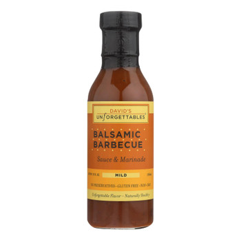 David's Unforgettables Mild Balsamic BBQ  - Case of 6 - 12 FZ