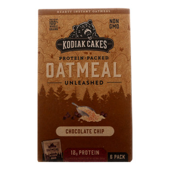 Kodiak Cakes - Oatmeal Chocolate Chip Packets - Case of 12 - 6/1.76OZ Kodiak Cakes - Oatmeal Chocolate Chip Packets - Case of 12 - 6/1.76OZ