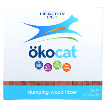 Healthy Pet Okocat Clumping Wood Litter - Case of 1 - 8.2 LB