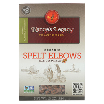 Nature's Legacy Organic Ancient Grain Spelt Elbows - Case of 12 - 10 OZ
