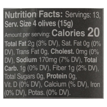 Mina - Olives Green Pitted - Case of 6 - 12.5 OZ Mina - Olives Green Pitted - Case of 6 - 12.5 OZ