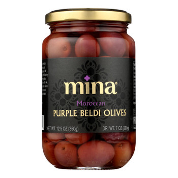 Mina - Olives Purple Beldi - Case of 6 - 12.5 OZ Mina - Olives Purple Beldi - Case of 6 - 12.5 OZ