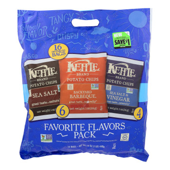 Kettle Brand - Kettle Chips Variety Pack - Case of 6 - 16 CT Kettle Brand - Kettle Chips Variety Pack - Case of 6 - 16 CT