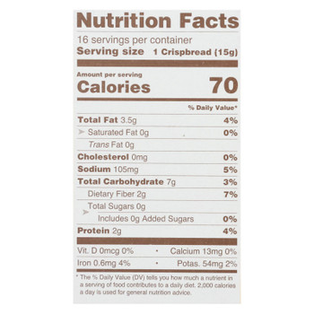 Bfree - Crspbread Sesame Chia - Case of 12 - 8.82 OZ Bfree - Crspbread Sesame Chia - Case of 12 - 8.82 OZ