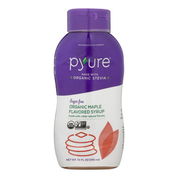 Pyure Brands Maple Flavored Sugar-Free Syrup Stevia Sweetener  - Case of 6 - 14 FZ Pyure Brands Maple Flavored Sugar-Free Syrup Stevia Sweetener  - Case of 6 - 14 FZ