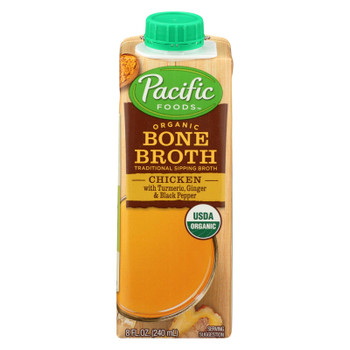 Pacific Natural Foods - Bone Broth Ckn Trm Pp - Case of 12 - 8 FZ