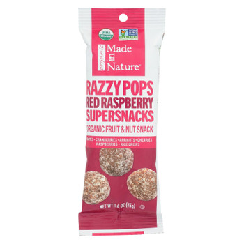 Made In Nature - Razzy Pop Red Raspberry - Case of 10 - 1.60 OZ Made In Nature - Razzy Pop Red Raspberry - Case of 10 - 1.60 OZ